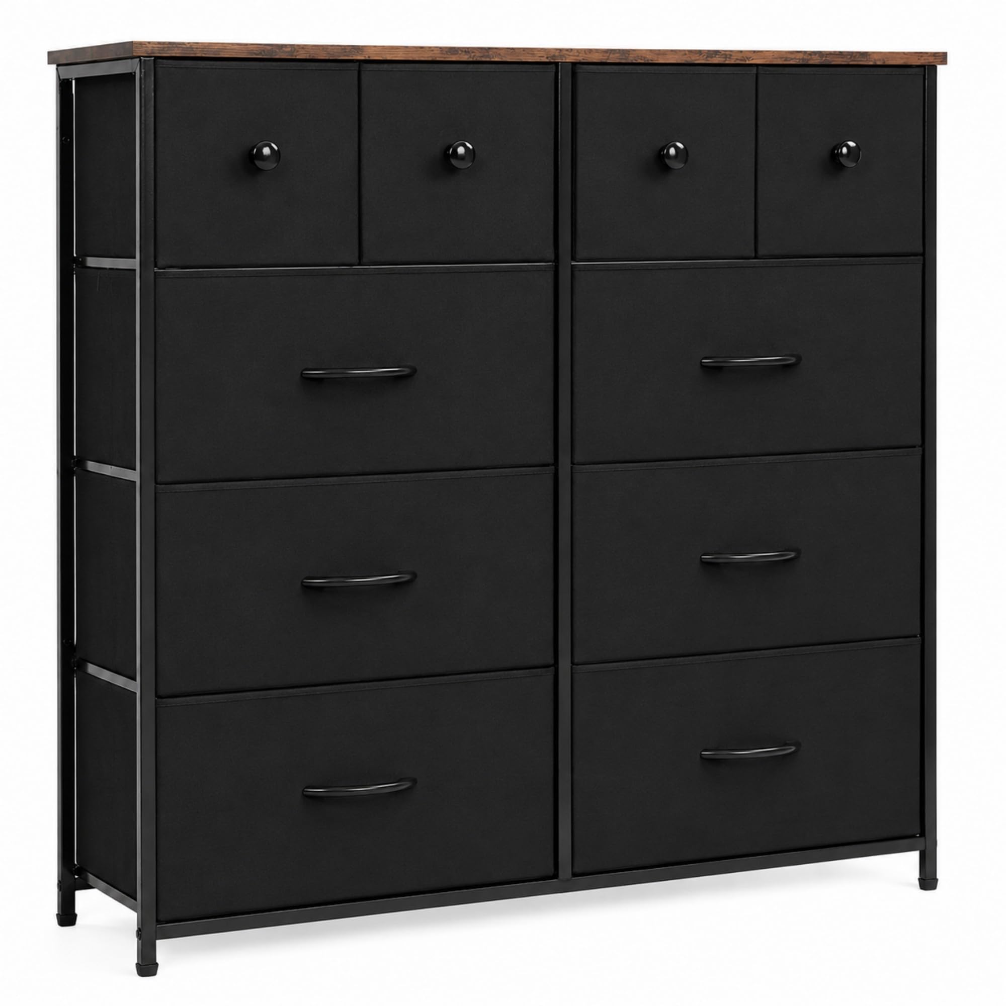 Amazon｜KiForm 収納チェスト タンス 4段10杯 幅100×奥行30×高さ98cm